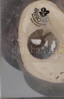 Barro Art absztrakt kerámia szobor Mázas kerámia, matricával jelzett. 23 cm