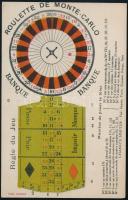 Roulette de Monte Carlo ismertető kártya
