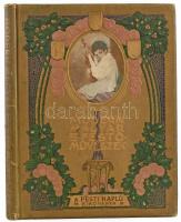 Modern magyar festőművészek. A modern magyar festészet fejlődése. A Pesti Napló előfizetőinek készült kiadás. [Bp. 1905.] Hornyánszky-ny., 140 p. + 6 (színes, kartonra ragasztott műmellékletek, a képek előtt feliratos hártyapapírral) t. Gazdag szövegközti és egészoldalas képanyaggal illusztrált. Benne Csók István, Fényes Adolf, Ferenczy Károly, Kernstock Károly, Mednyánszky László, Vaszary János, Magyar-Mannheimer Gusztáv és mások. Kiadói aranyozott, festett egészvászon-kötés, szecessziós Gottermayer-kötés, a borítón kopásnyomokkal, 4 tábla hiányzik, 1 tábláról hiányzik a melléklet, a többi tábláról lejár a melléklet, hiányzó hártyapapírokkal.