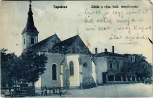 1915 Tapolca, Zárda a római katolikus templommal. Gerő Adolf kiadása (EM)