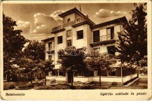 1948 Balatonlelle, Gyárfás szálloda és penzió (Rb)