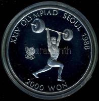 Dél-Korea 1988. 2000W "Olimpia-súlyemelés" T:PP