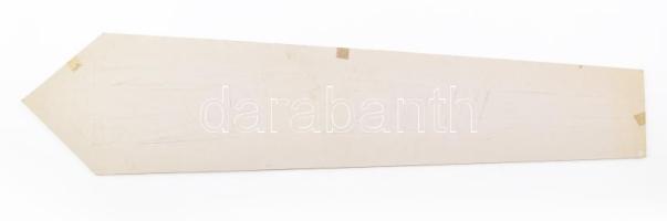 Hencze Tamás (1938-2018): Nyakkendő terv, 1997. Vegyes technika, kollázs, karton, kartonra rögzítve....