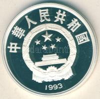 Kína 1993. 10Y Ag "Olimpia-vívás" T:PP