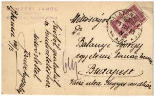 1924 Balatonkenese, sétány. Kempski János fényképész, photo