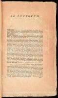 Georgius Pray: Annales veteres Hunnorum, Avarum et Hungarorum. [Vindobonae, 1761., Typis Georgii Ludovici Schulzii], 2 sztl. lev.+388 l.+3 sztl. lev. + 1 (rézmetszetű kihajtható térkép) t. Első kiadás. Átkötött egészvászon-kötés, kopott, foltos borítóval, sérült gerinccel, az első két lap, közte a címlap hiányzik, az első 2 sztl. lev. kisebb mint a többi lap, az utánuk jövő lapok szélei foltosak, és a két alsó sarkán, kis szöveget nem érintő hiánnyal, foltos lapokkal. Ritka!