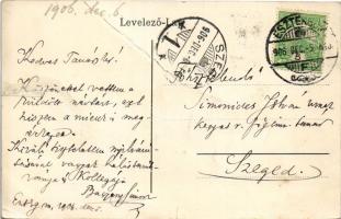 1906 Esztergom, Lőrinc utca, Fonciere pesti Biztosító Intézet főügynöksége, Deutsch Mór, Pollák Lipó...