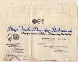 Magyarország 1939 2 db Steyr-Puch számla