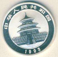 Kína 1993. 5Y Ag "Panda" T:PP