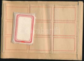 Iskolai perforált címkefüzet és vignetták