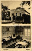 1939 Csízfürdő, Kúpele Cíz; Vera penzió és étterem, belső. Szőke Imre kiadása / hotel, villa, restaurant (EB)