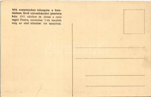 1913 Budapest V. Bontásban lévő városháztéri piarista ház szeptember közepén, Világ Panorama üzlet (...