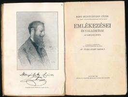 Báró Mednyánszky Cézár emlékezései és vallomásai az emigrációból. Ford. és kiegészítésekkel ellátta:...