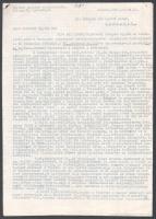 1896-1949 3 db judaika témájú irat (levél az izraelita nőegyletnek, anyakönyvi kivonat, stb.)