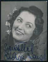 Lukács Margit (1914-2002) színésznő aláírása fotón