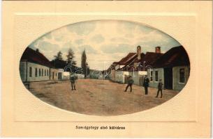 Szentgyörgy, Sankt Georgen, Svaty Jur pri Bratislave, Sväty Jur (Pozsony); Alsó külváros. Fischhof István kiadása / street