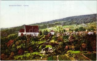 Szentgyörgy, Sankt Georgen, Svaty Jur pri Bratislave, Sväty Jur (Pozsony); Újtelep, templom, szőlőhegy. Fischhof István kiadása / church, vineyards