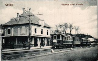 Gödöllő, Ferenc József téri HÉV villamos vasútállomás (ma Szabadság tér megállóhely)