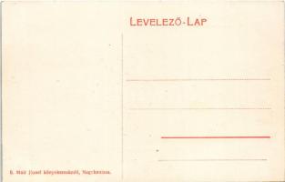 Nagykanizsa, Erzsébet tér, piac, Kaufmann Mór, Schlesinger üzlete. Mair József kiadása