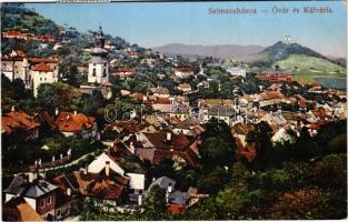 1912 Selmecbánya, Schemnitz, Banská Stiavnica; Óvár Kálvária. Joerges 1912-13. / castle, calvary