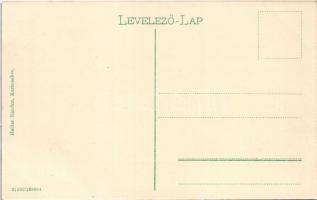 Karánsebes, Caransebes; Fő tér, gyógyszertár, Pataky Árpád üzlete, Halász Nándor üzlete és saját kia...