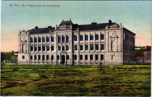 Felsőlövő, Oberschützen; Ágostai hitvallású evangélikus főgimnázium. Kirnbauer Otto kiadása / Gymnasium / school