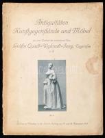 1913 Antiquitäten Kunstgegestäde und Möbel aus dem Nachlass verstobenen Frau Gräfin Quadt-Wykradt-Isny, Tegernsee. művészeti árverési katalógus