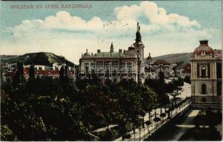 1909 Karlóca, Karlowitz, Sremski Karlovci; látkép / general view (EK)