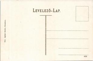 Komárom, Komárnó; Huszár laktanya. Spitzer Sándor kiadása / K.u.k. military hussar barracks
