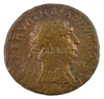 Római Birodalom / Róma / Traianus 98-117. Dupondius bronz (11,78g) T:3- Roman Empire / Rome / Trajan 98-117. Dupondius bronze [IMP CAES] NERVA TRAIAN AVG [GERM P M] / [TR POT COS] III P P (11,78g) C:VG RIC II 411.