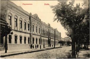 1910 Zenta, Senta; Főgimnázium. Molnár Sz. Vince kiadása / grammar school (EB)