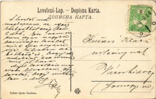 1910 Újvidék, Novi Sad; Kossuth Lajos utca, kiadó üzlet. Urbán Ignác kiadása / street, shop for rent