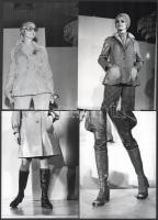 cca 1970-1980 Armuth Iván (1929-1992): Divatbemutatón készült felvételek, 10 db fotó (közte egy színes), hátoldalukon pecséttel jelzettek, 18x13 cm körüli méretben