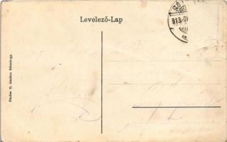 1913 Rózsahegy, Ruzomberok; Magyar Textilipar rt. fonógyára. Fischer M. kiadása / spinning mill of t...