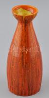 Olvashatatlan jelzéssel: Retró kerámia váza. Szájperemén lepattanás. m: 24cm