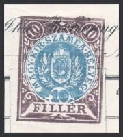 1911 Bp., Rosenberg & Benedek Mode- und Manufakturwaren fejléces számlája illetékbélyeggel