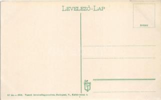 Szabadka, Subotica; Vasút utca, vasútállomás. Vasúti levelezőlapárusítás 40. 1916. / street, railway...