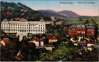 1915 Selmecbánya, Schemnitz, Banská Stiavnica; Bányászati és erdészeti főiskolai paloták. Joerges 1912-13. / mining and forestry college palaces