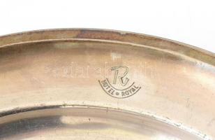 Royal szálló fedeles alpakka kínáló tál. d: 31 cm