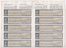 Budapest 1924. "Magyar Nemzeti Bank" magyar, angol, francia, német és olasz nyelvű részvén...