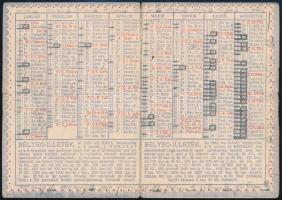 cca 1940 Bozó Gyula (1913-2004) grafikájával díszített, használatlan karácsonyi és újévi üdvözlőkárt...