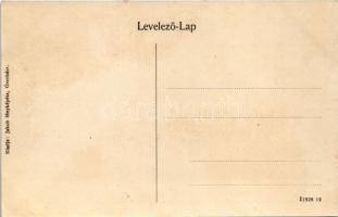 Újverbász, Verbász, Novi Vrbas; Zsilip gőzhajóval. Jakob fényképész / sluice, steamship