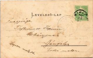 1907 Siklós, látkép, vár. Feiler Mariska kiadása (fl)