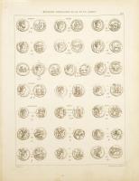 75 táblát tartalmazó ókori, elsősorban római érmeket ábrázoló, francia nyelvű pótkötet. Használt áll...