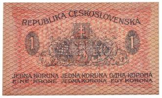 Csehszlovákia 1919. 1K "014" T:I / Czechoslovakia 1919. 1 Korun "014" C:UNC 
Kr...