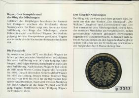 NSZK 1993. "Wagner" Ffm emlékérem érmés bélyeges borítékon, alkalmi bélyegzővel T:PP