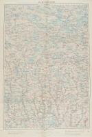 cca 1915 Proskurow (Hmelnickij, Ukrajna) katonai térkép, 1 : 200.000, K.u.k. Militärgeographisches Institut, 62x43,5 cm