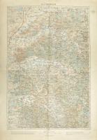 cca 1914 Groszwardein (Nagyvárad / Oradea) katonai térkép, 1 : 200.000, K.u.k. militär-geographisches Institut, gyűrődésekkel, 65x46 cm