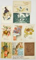 55 db RÉGI motívum képeslap vegyes minőségben / 55 pre-1945 motive postcards in mixed quality