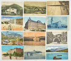 Kb. 100 db RÉGI olasz város képeslap vegyes minőségben / Cca. 100 pre-1945 Italian town-view postcards in mixed quality